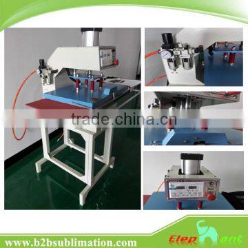 High pressure heat transfer pneumatic press machine for t-shirt logo