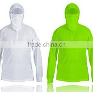 OEM Long Sleeved Fishing Shirt with 100%Cotton Poplin