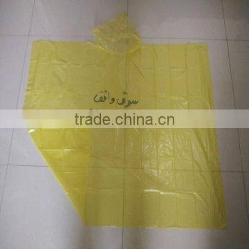Customized Waterproof Polyester Disposable Raincoat Rain Poncho With Hood photo-6