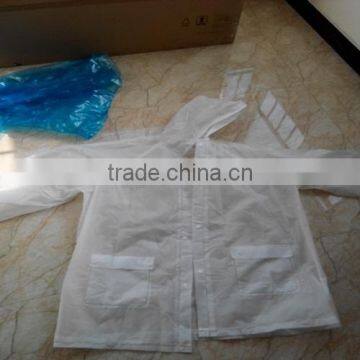 Waterproof Hooded Cheap Yellow Plastic Rainsuit Raincoat and Rain Pants photo-6