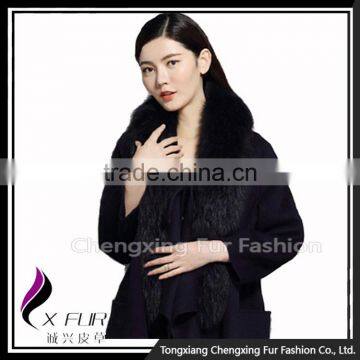 COLLAR-R3D Factory Wholesale Real Raccoon Fur Big Collar photo-2