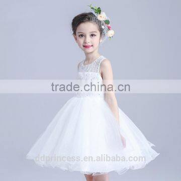 2017 Baby Dress Girls Lace Pink White Lovely Princess Dresses for Kids photo-3