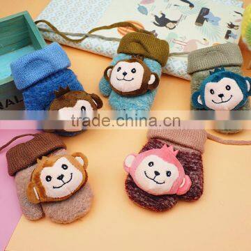 TC13010 Hot Sales Warm Winter String Baby Mitten New Fashion Fancy Animal Cartoon Knitted Baby Fingerless Gloves Wholesale photo-6