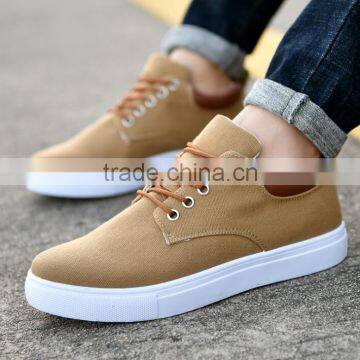 Zm11598a Fashion Pure Color 2017 New Style Men Casual Canvas Shoes photo-5