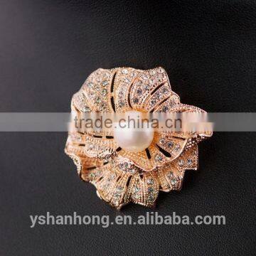 Natural Pearl Brooch Brooches Anemones Shape Micro Mosaic Fashion photo-3