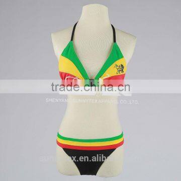Sunnytex cheap customized triangle bikini swimwear bikini for mature women