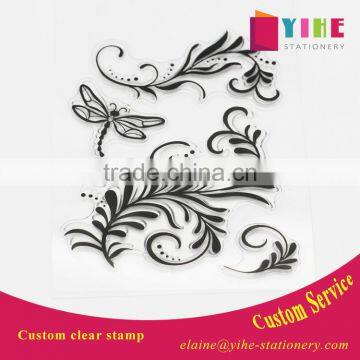 DIY clear stamp for kid custom PVC stamp for kids