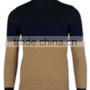 ISO9001/BSCI Manufature OEM Service 100%cotton Mens High Collar Sweaters photo-2