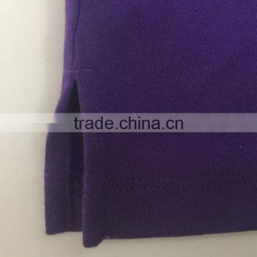 100% Cotton Girls School Uniform Purple Short Sleeve Polo Shirt