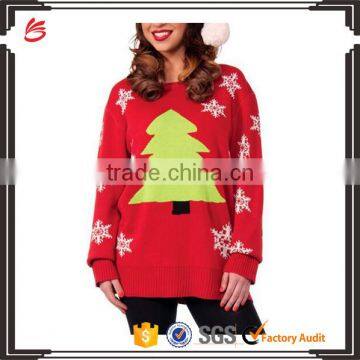 Fashion casual christmas sweater knitting patterns adult cute jumper