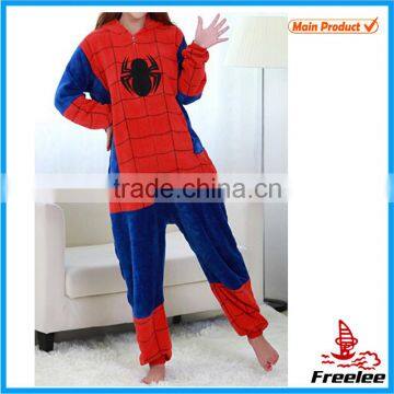 2015 Spiderman couple onesie adults fleece onesie