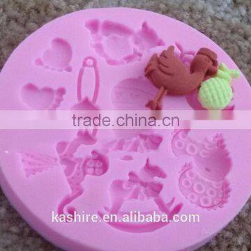 Baby Silicone Mold For Fondant Cake Chocolate Decorating Candy Pastry Mould photo-2
