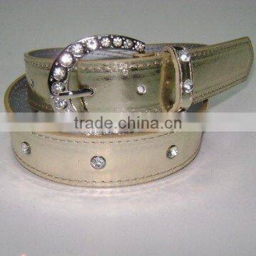 Fashion lady belt with diamond