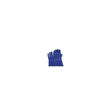 reinforcement palm Insulated Blue Cow Split Leather protective Welding Gloves 11107