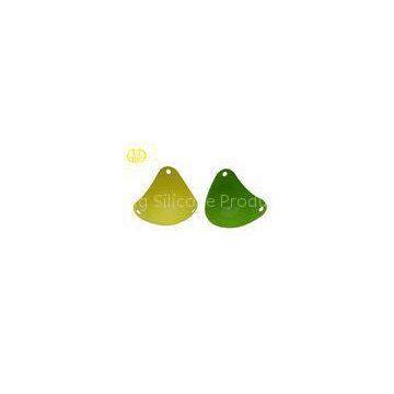 Safe Silicone Kitchenware , green Triangle Silicone microwave oven bowls