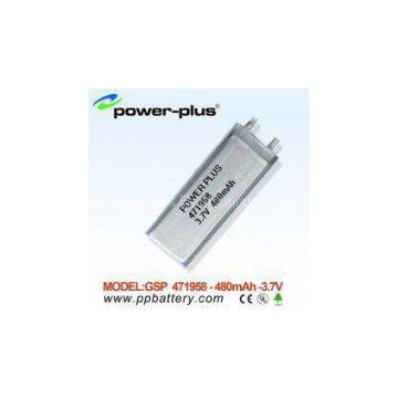 3.7v 480(mAh) Lithium Polymer Battery /LIP/li-polymer/li-polymer Battery 471958