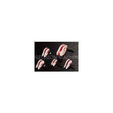 HRA88 99% AL203 Ra0.2 Coil Winding Caged Ceramic Pulley Pink / Red