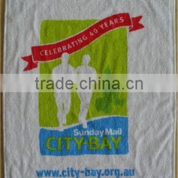 2016 Cheapest cotton Rally towel/printed rally towel