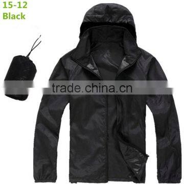 Rose Red Lightweight Hooded Pullover RED Windbreaker Jacket With Bag photo-4