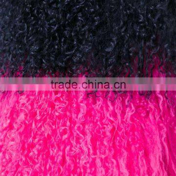 SJ206-01 Combined Colorful Lamb Fur Vest Mongolian From China Real Fur Vest for Women 2016 photo-6