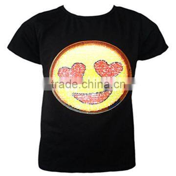 Women's Fancy Design 100% Cotton T-shirts Exporter in China T-shirts With Face Print photo-5