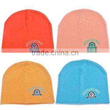 winter warm korea style 100%cotton cute boys&girls letters pattern baby hats