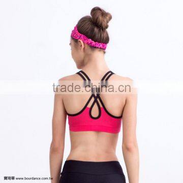 Adult yoga double strap wholesale sports bra