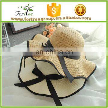 cheap crushable boater straw golf hat