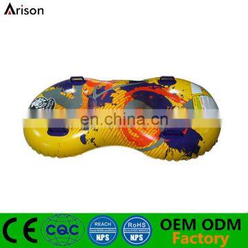 Factory OEM inflatable snowtube inflatable water ski board inflatable grass ski board for 2 people