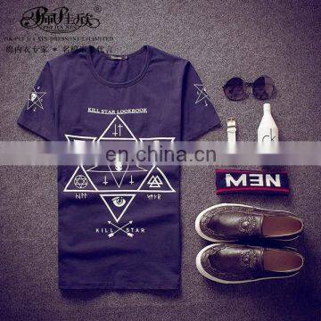 Peijiaxin Fashion Design High Quality Cotton Plain Man Tshirts Wholesale China photo-2