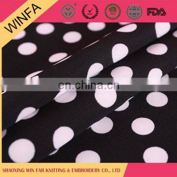 Latest Designs Luxury Garment Use White Spot Scuba Print Fabric photo-2