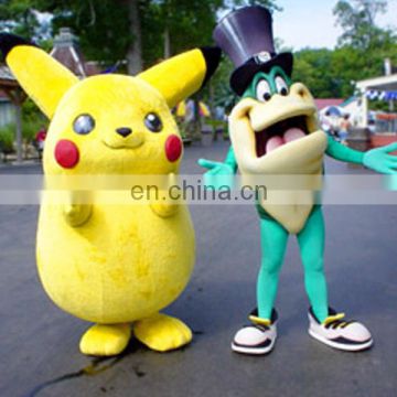 Lovely and cheap costume mascot pikachu costume