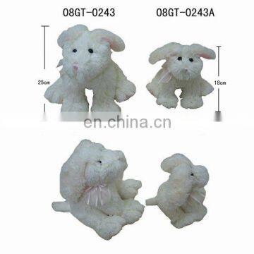 Plush Rabbit for Easter Stuffed Bunny with bowknot Festival Gift