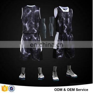 2016 new camo basketball shorts and jersey design basketball uniform colorful