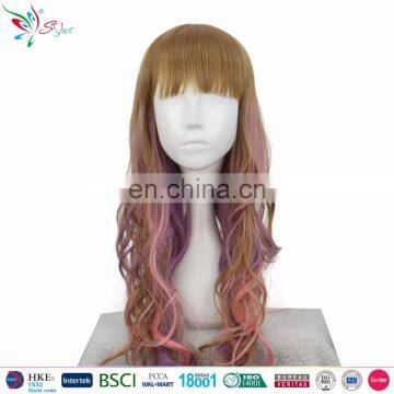 Styler Brand wholesale party cheap long brown cosplay wigs