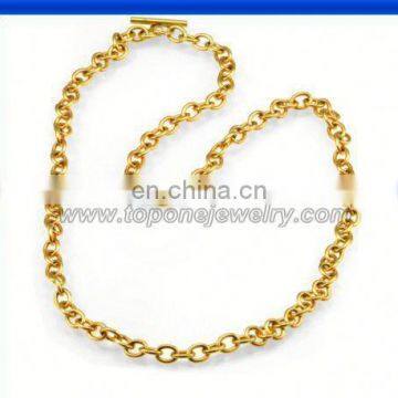 Hot new products for 2015 wholesale 316L stainless steel gold necklace for men