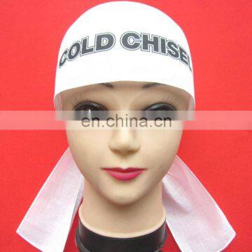 Customized logo 100% cotton bandana for head Japanese style headband, head tie