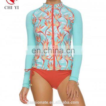 2017 Top Sales Lady Dress Women Rashguard Young Girls Beach Wear Lycra Custom Rash Guard for Running Surfing From Manufacturer photo-2