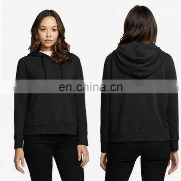 Custom Made Quality 100% Cotton Plain Sports Blank Women Hoodies Wholesale photo-2