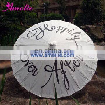 Customized Printed Happily Ever After paper parasol