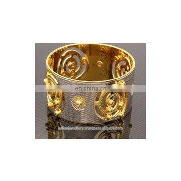 Diamond - Rhodium cutting bangles jewelery manufacturer, rhodium bangle jewellery exporter