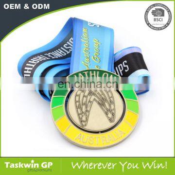 Custom Shape Medals With Soft Enamel Proess , Sublimation Printing Ribbon photo-5
