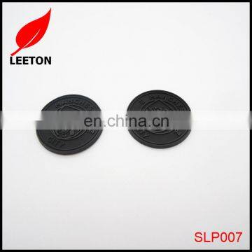 Factory custom silicone round brand badge for garment