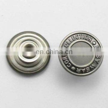 Fashion custom logo rivet button 17mm