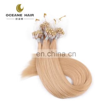 100% full cuticle best brazilian micro bead human hair extensions