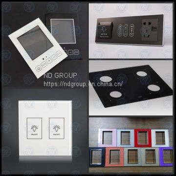 Glass Panel EU UK Standard Electric Power Light Wall Touch Switch Machine