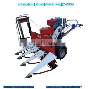 Corn cutting and bundling harvesting machine