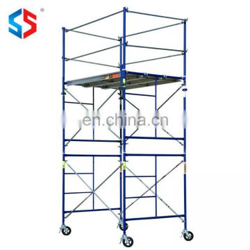 Tianjin Shisheng Manufacturer Factory Price Construction Mobile Steel Ladder H Frame Scaffolding