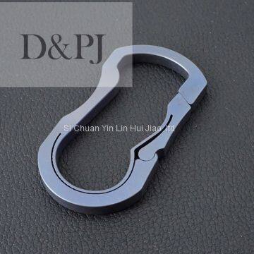 Titanium Hook Carabiner Keychain EDC Titanium Car Keychain Climbing Carabiner Scuba Diving Carabiner Keychain photo-2
