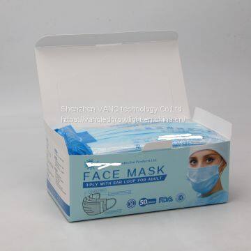 Fast Delivery Surgical Disposable Non Woven Face Mask Medical 3ply Face Masks for Covid-19 New Coronavirus